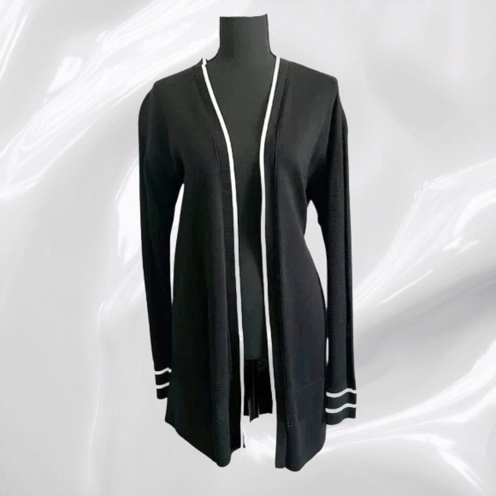Heidi Contrast Trim Cardigan - Size M